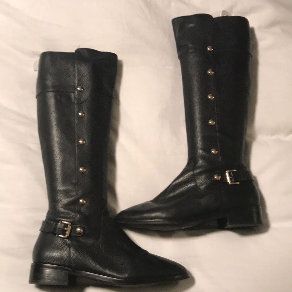 Michael Kors riding boots black